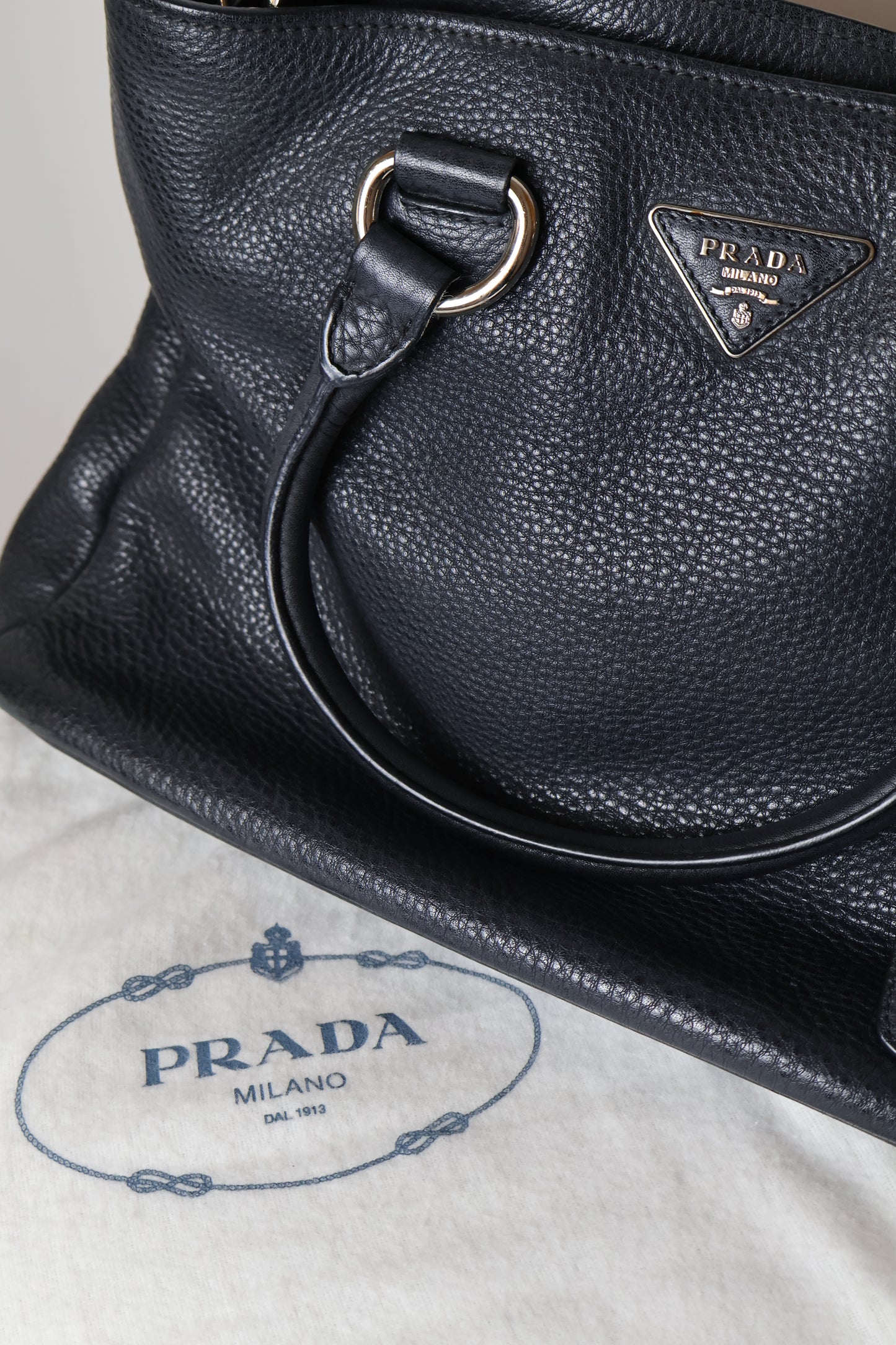 Prada Vitello Daino Leather Tote Bag