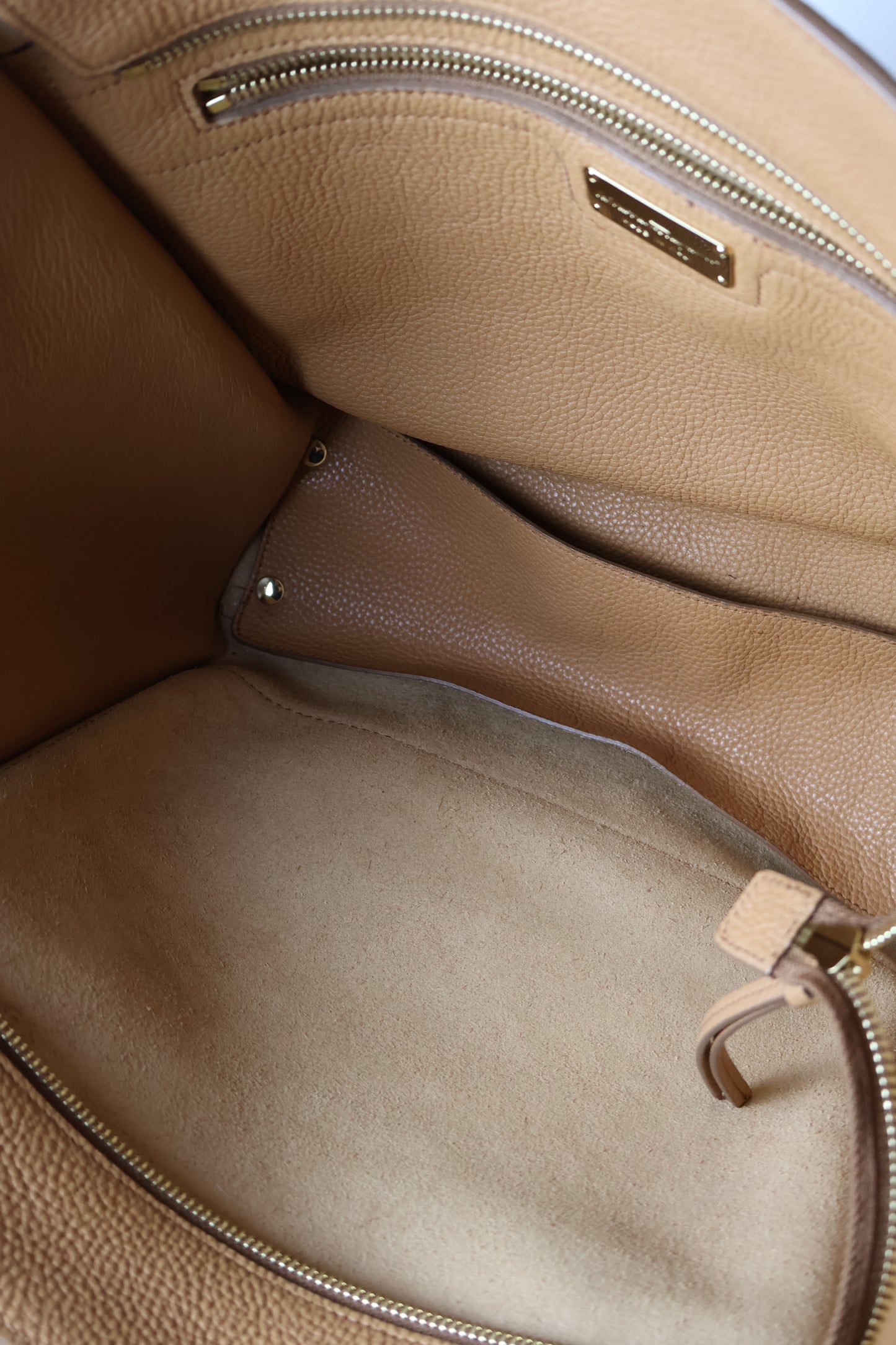Salvatore Ferragamo Camel Tote Bag