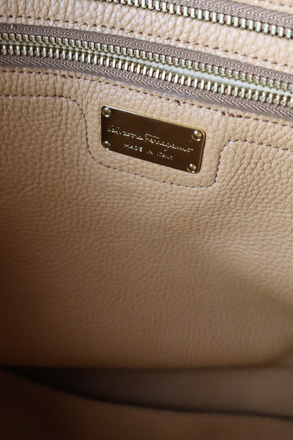 Salvatore Ferragamo Camel Tote Bag