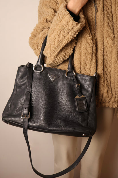 Prada Vitello Daino Leather Tote Bag
