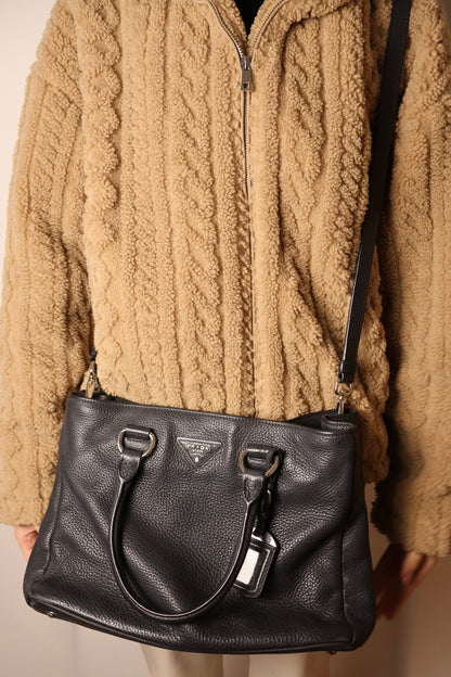 Prada Vitello Daino Leather Tote Bag