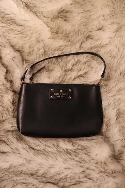 Kate Spade Small Black Leather Shoulder Bag