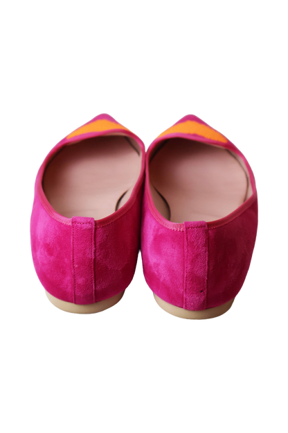 Pretty Ballerinas Pink Pointed Ballet Flats
