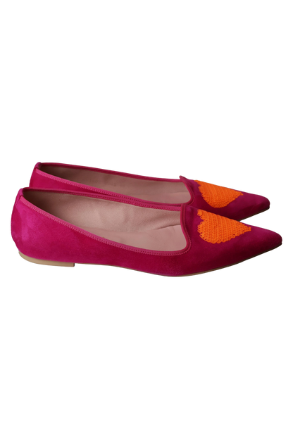 Pretty Ballerinas Pink Pointed Ballet Flats