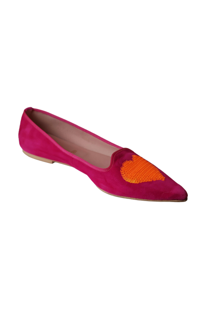 Pretty Ballerinas Pink Pointed Ballet Flats