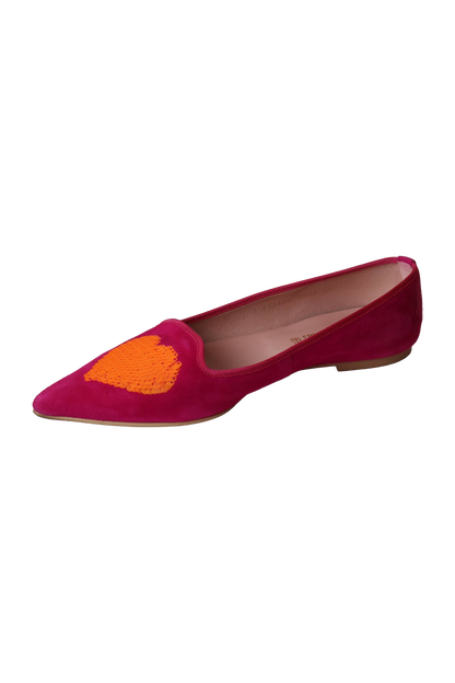 Pretty Ballerinas Pink Pointed Ballet Flats