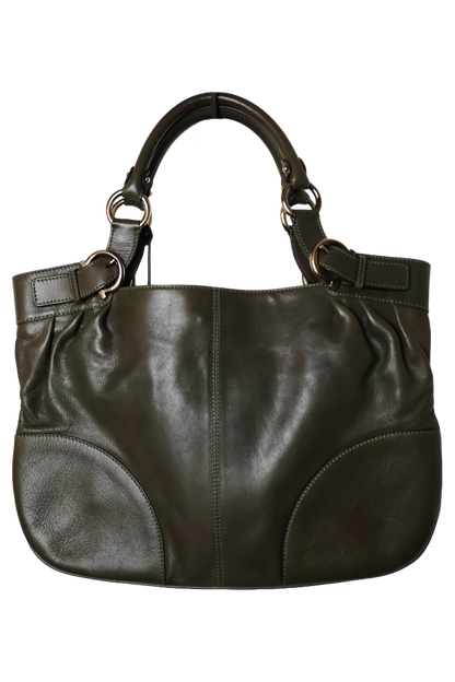 Salvatore Ferragamo Green Shoulder Bag