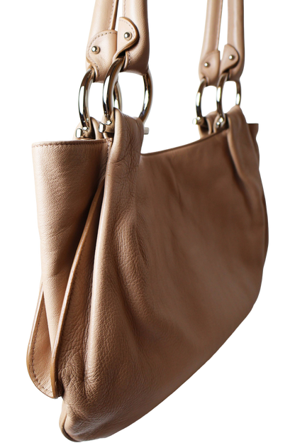Salvatore Ferragamo Camel Shoulder Bag