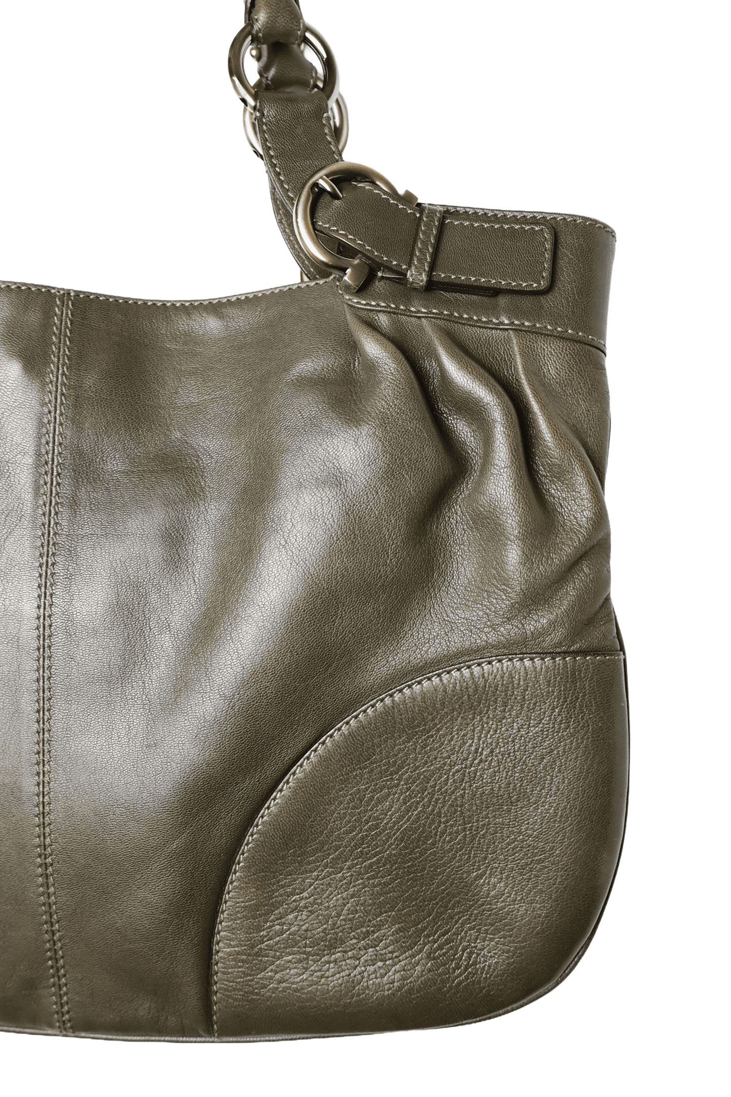 Salvatore Ferragamo Green Shoulder Bag
