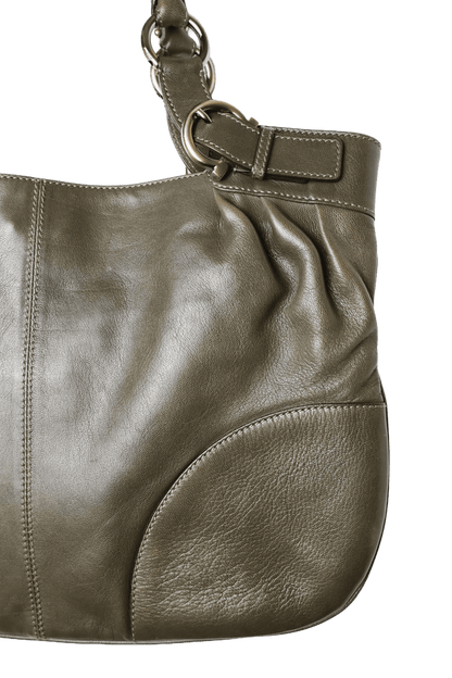 Salvatore Ferragamo Green Shoulder Bag