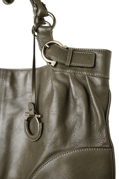 Salvatore Ferragamo Green Shoulder Bag
