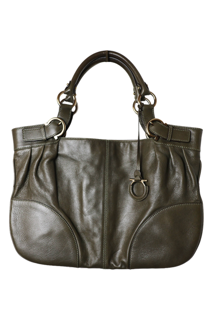Salvatore Ferragamo Green Shoulder Bag