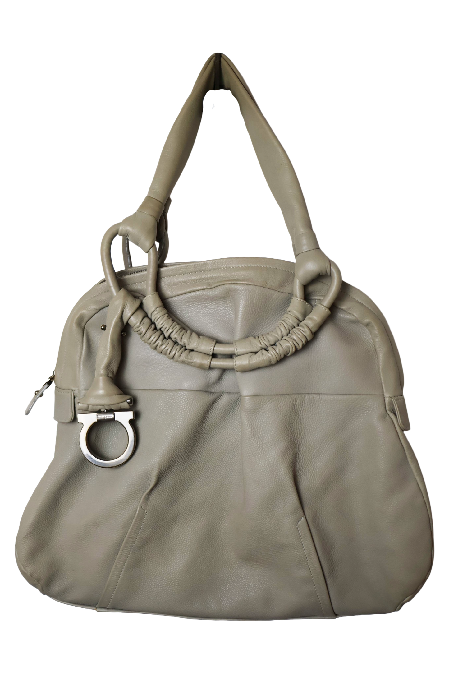 Salvatore Ferragamo Grey Tote Bag