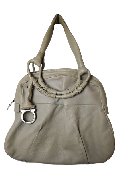 Salvatore Ferragamo Grey Tote Bag