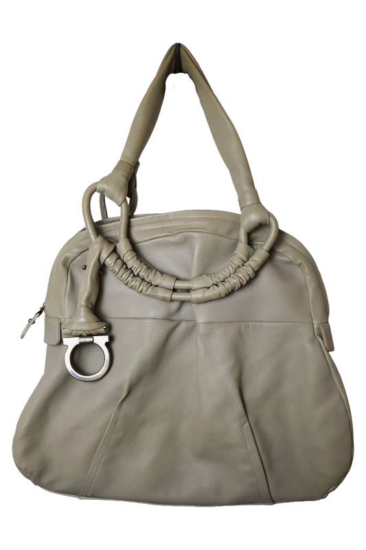 Salvatore Ferragamo Grey Tote Bag