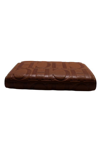 Carolina Herrera Leather Wallet in Caramel