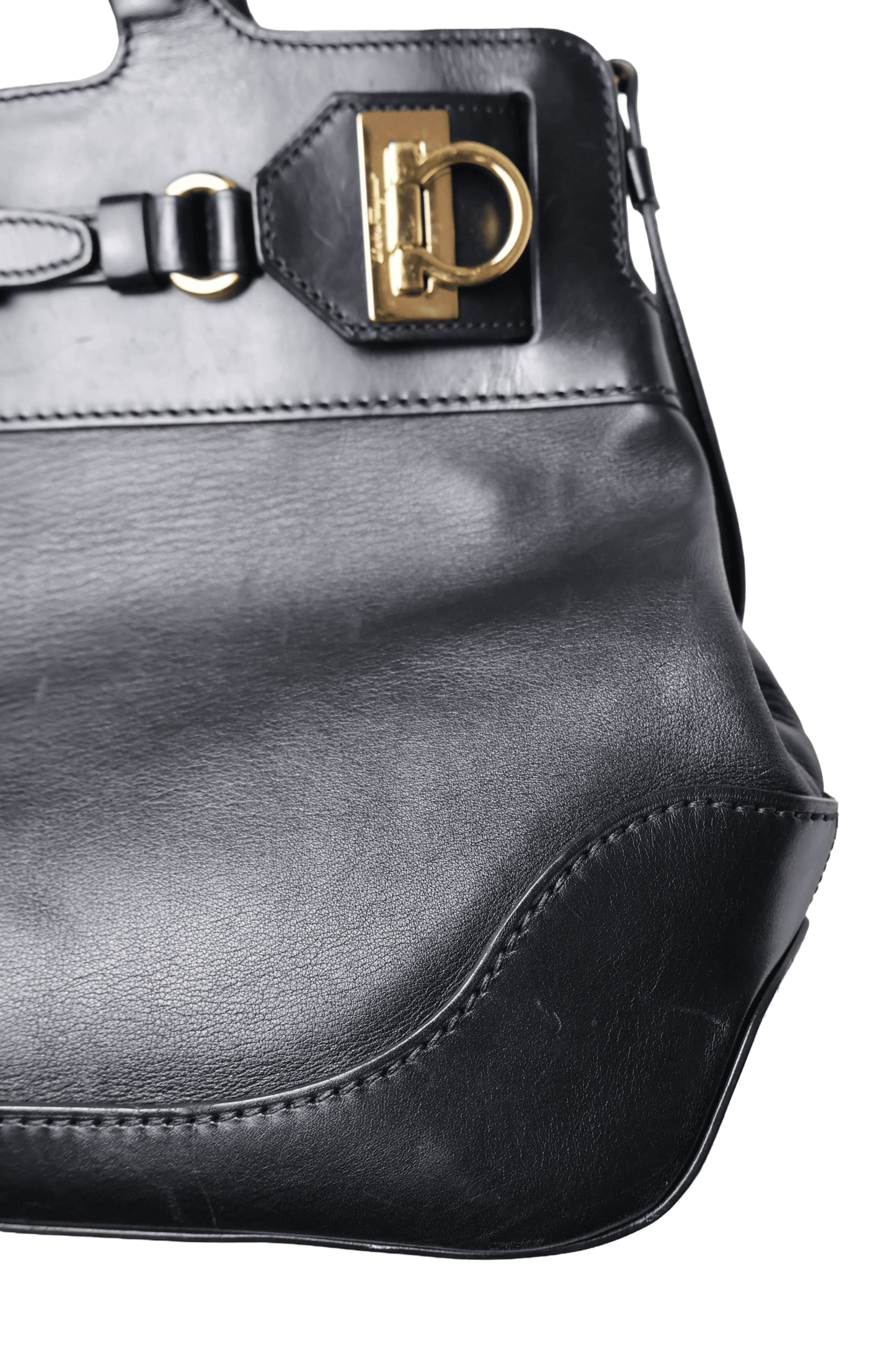 Salvatore Ferragamo Black Tote Bag