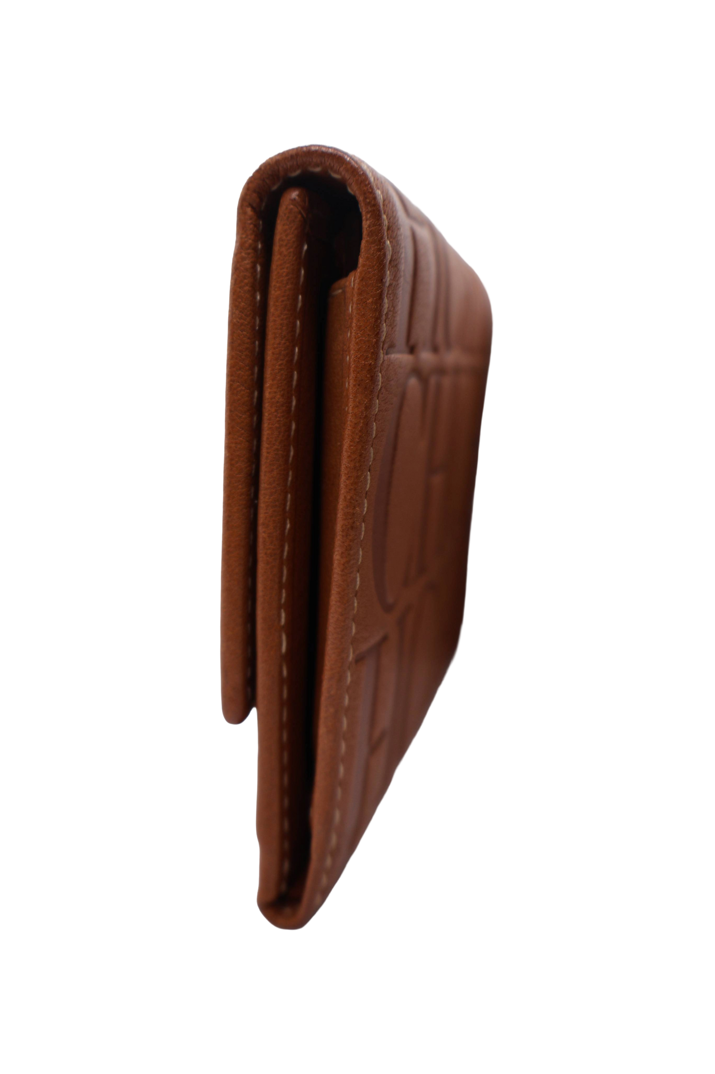Carolina Herrera Leather Wallet in Caramel