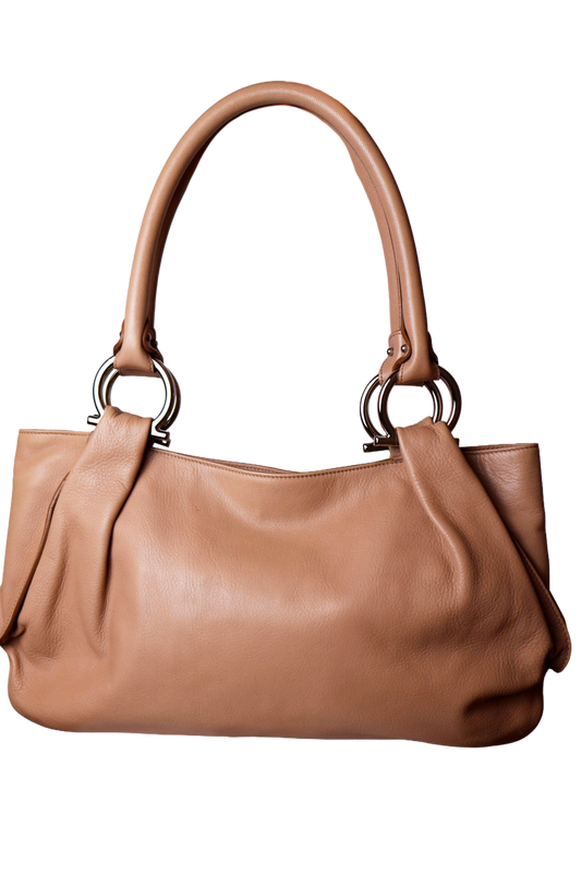 Salvatore Ferragamo Camel Shoulder Bag