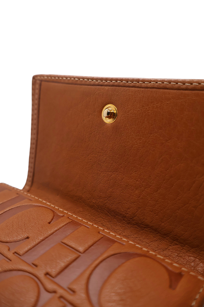 Carolina Herrera Leather Wallet in Caramel