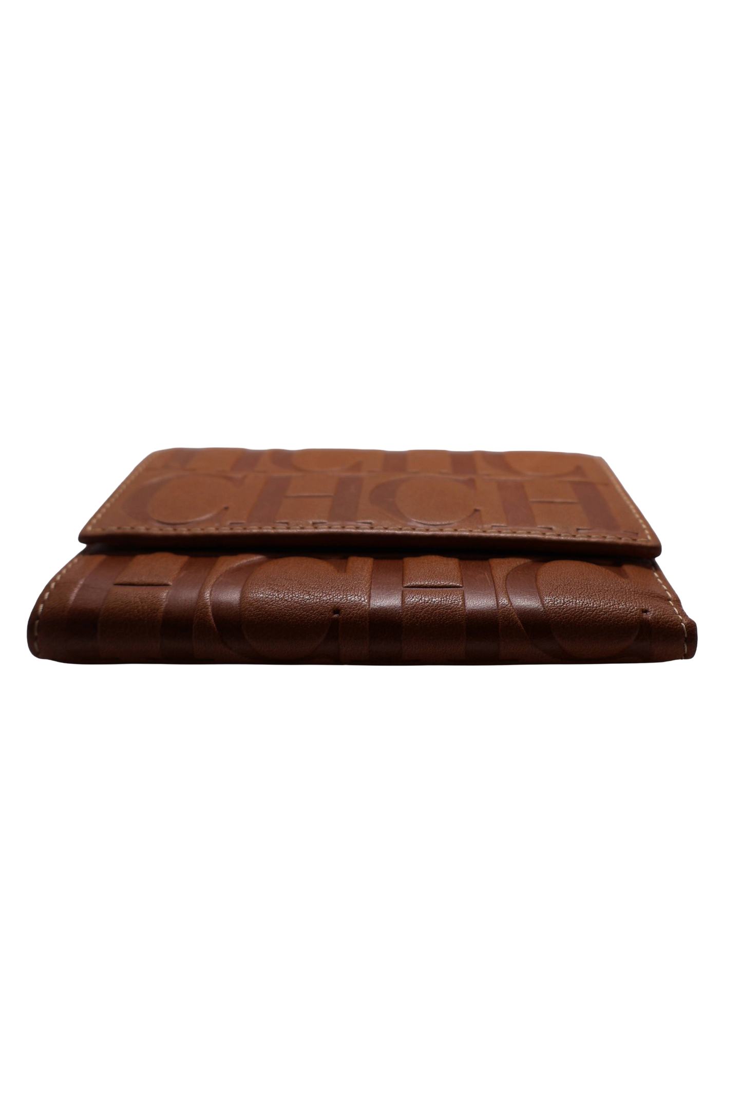 Carolina Herrera Leather Wallet in Caramel