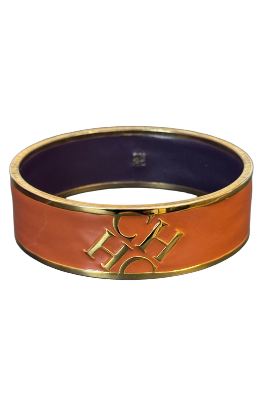 Carolina Herrera Orange Bangle Bracelet