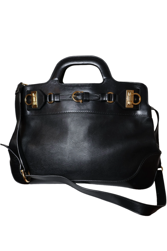 Salvatore Ferragamo Black Tote Bag