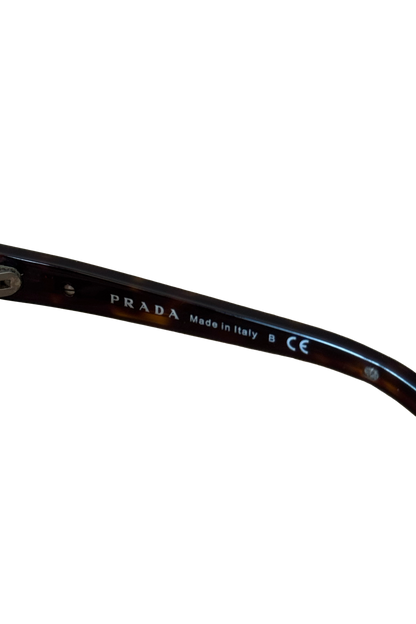 Prada Tortoise Frame Oversized Sunglasses