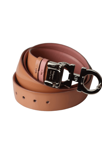 Salvatore Ferragamo Pink Gancini Belt