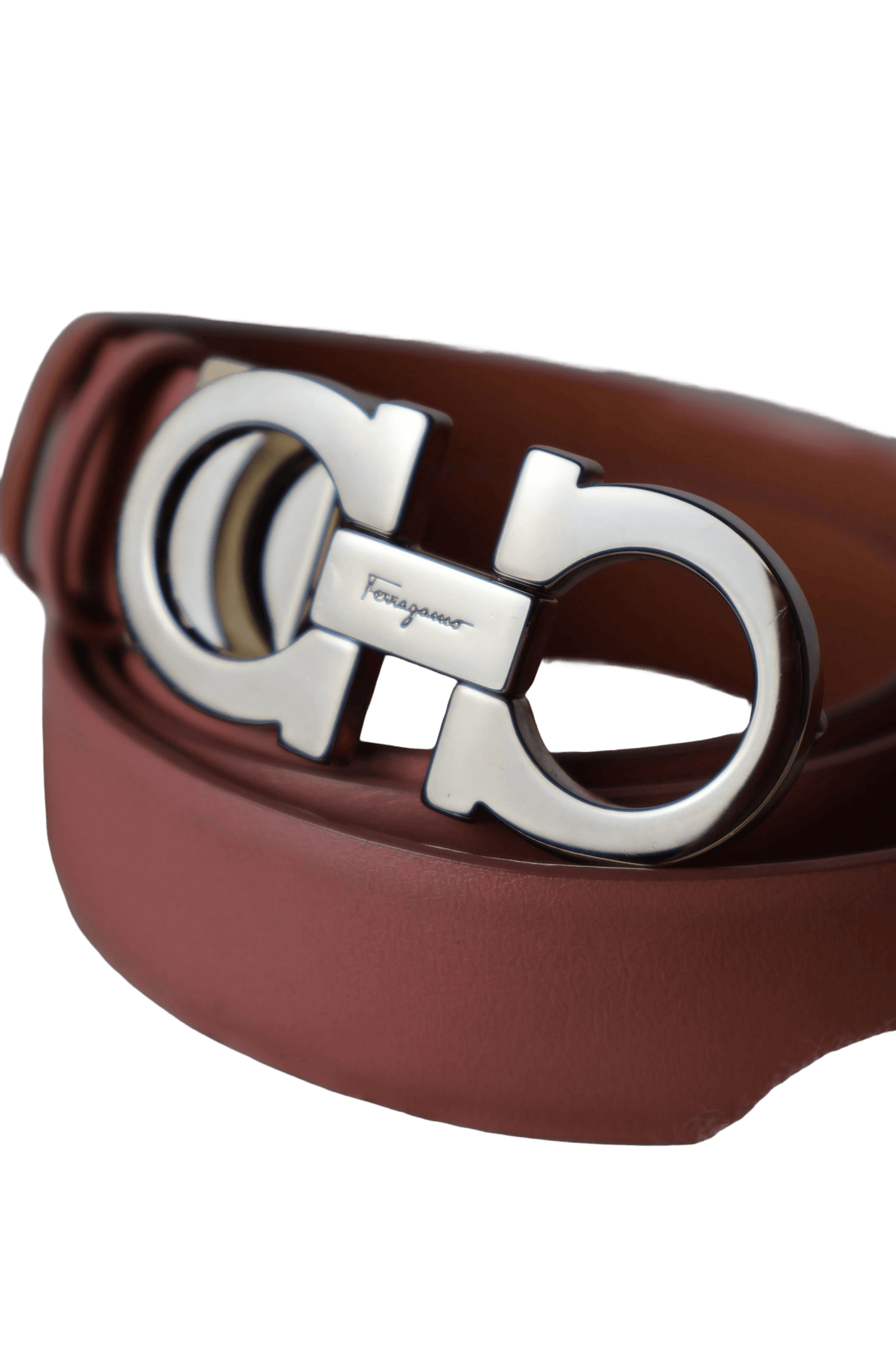 Salvatore Ferragamo Pink Gancini Belt
