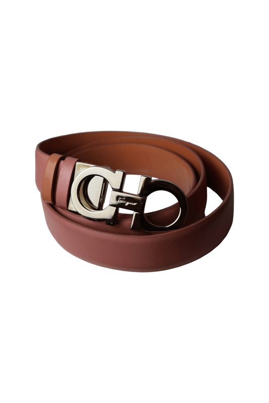 Salvatore Ferragamo Pink Gancini Belt