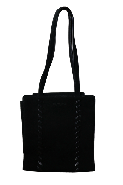 Saint Laurent Suede Stitch Tote