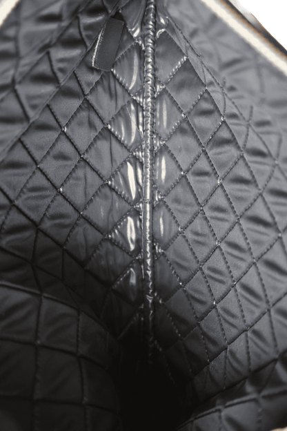 Chanel Medium Quilted Patent Double Stitch O Case Clutch