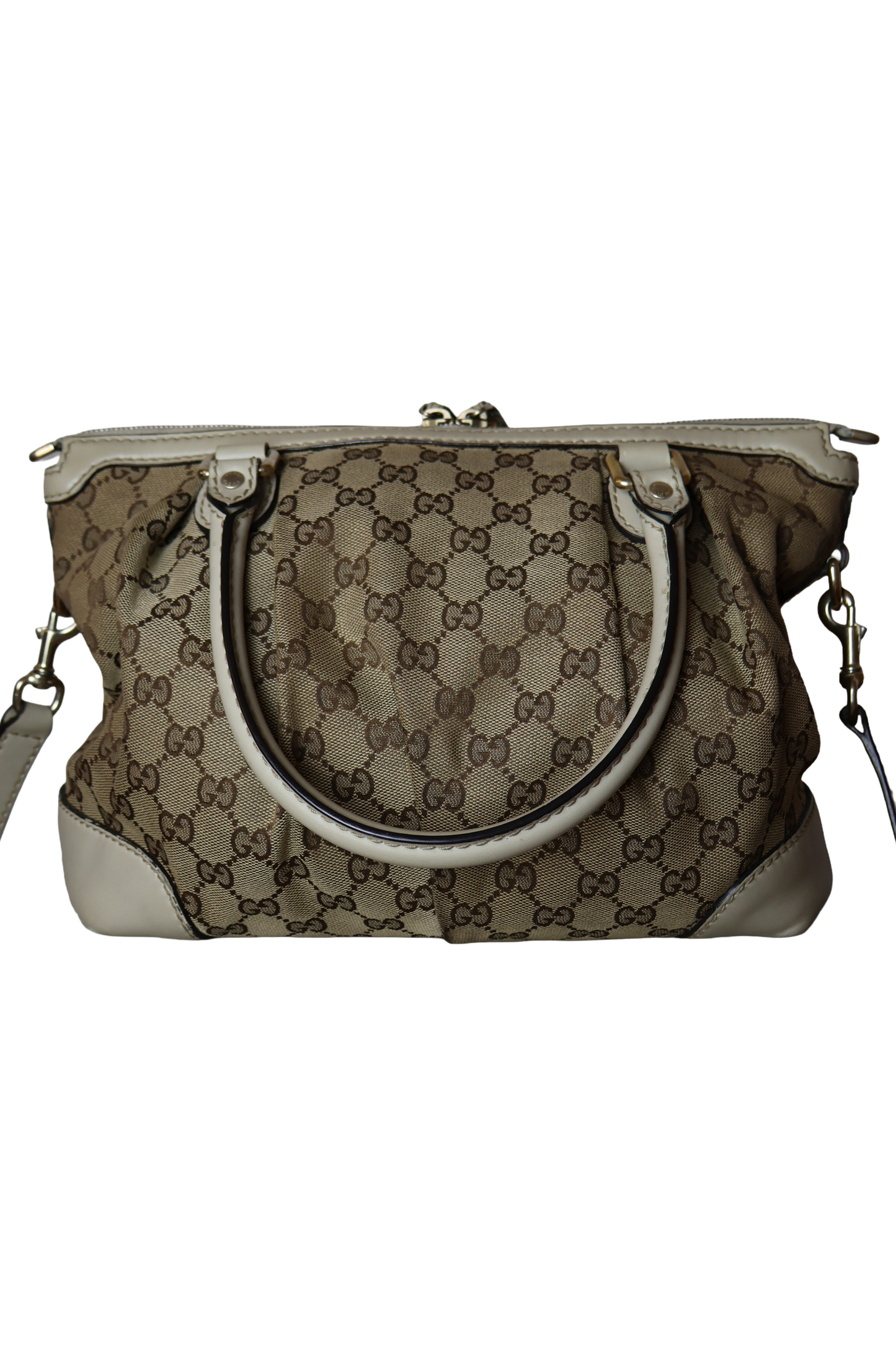 Gucci Diamante Canvas Sukey Satchel