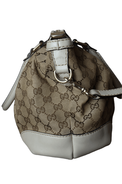Gucci Diamante Canvas Sukey Satchel