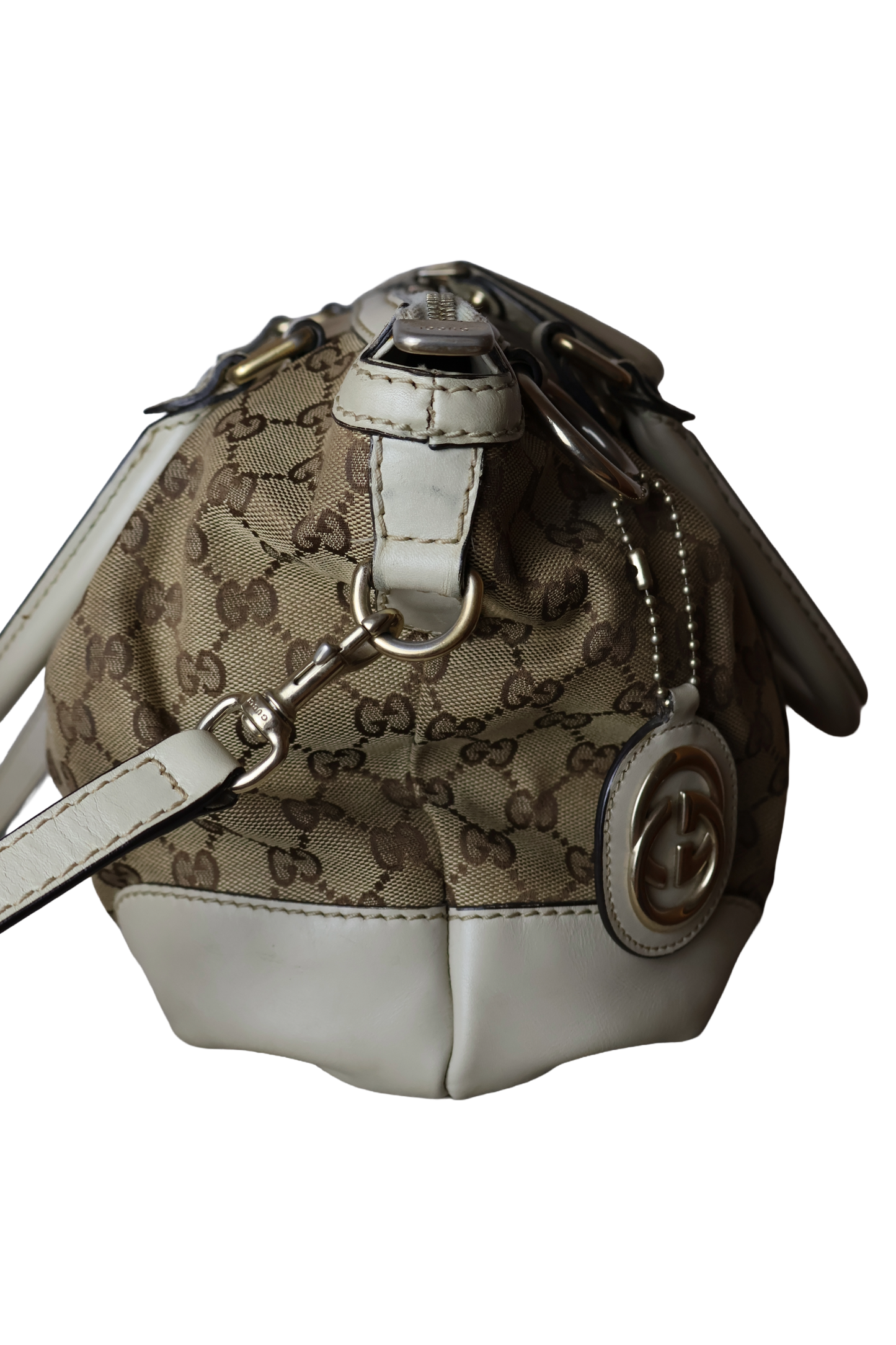 Gucci Diamante Canvas Sukey Satchel