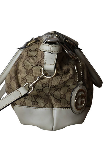 Gucci Diamante Canvas Sukey Satchel