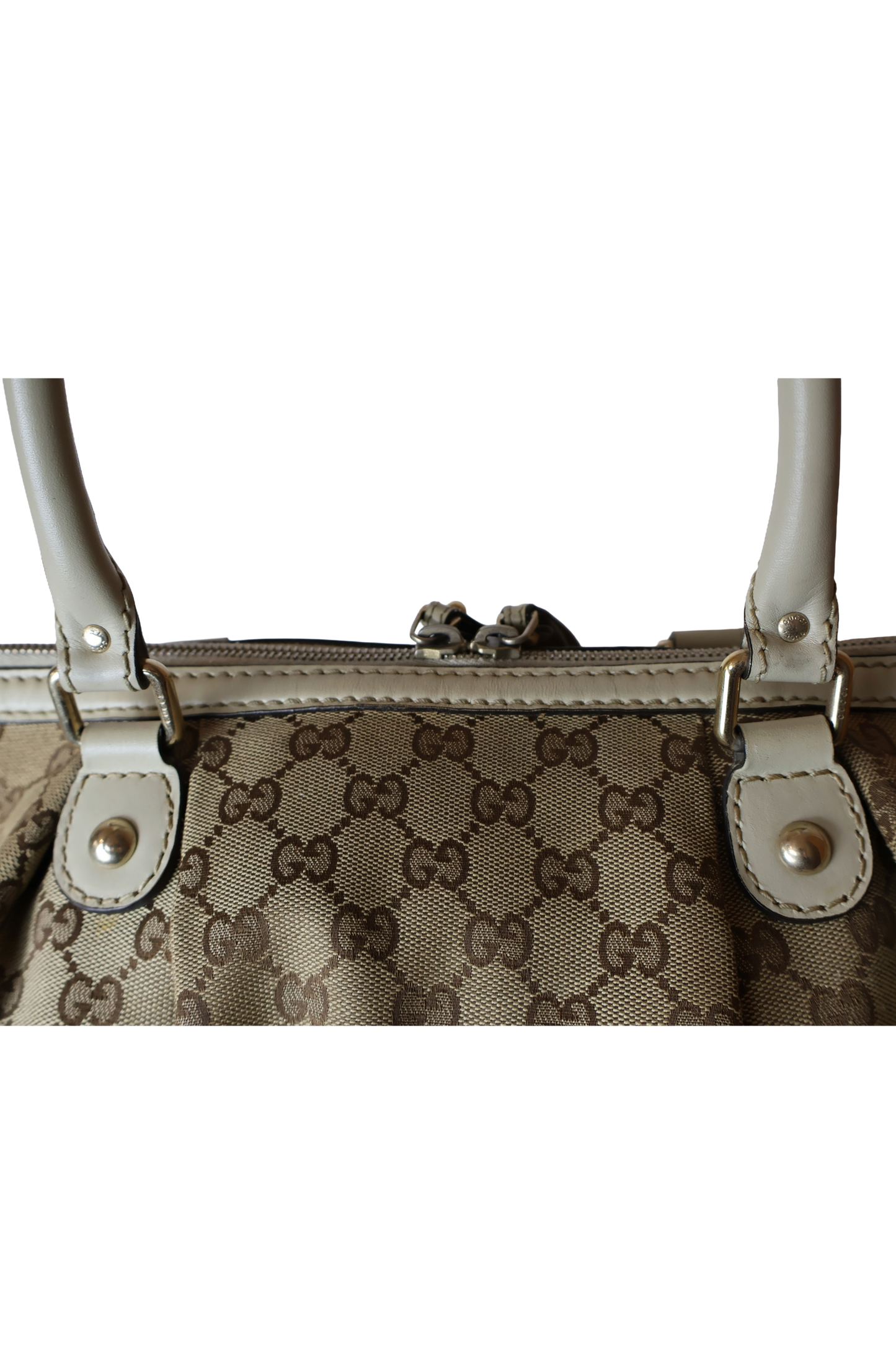 Gucci Diamante Canvas Sukey Satchel