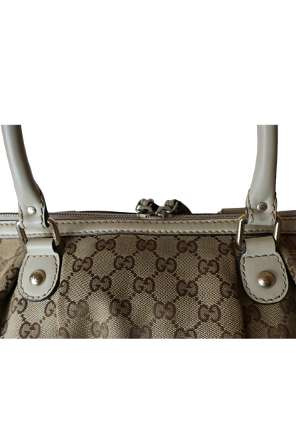 Gucci Diamante Canvas Sukey Satchel