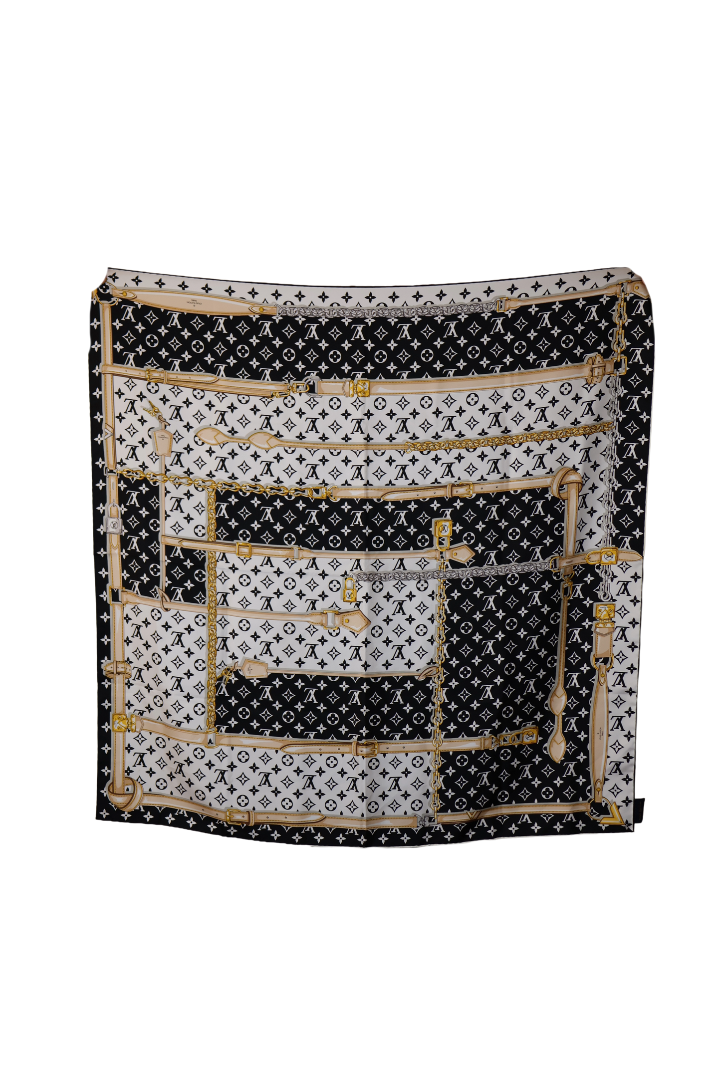 Louis Vuitton Monogram Confidential Square 90 Silk Scarf