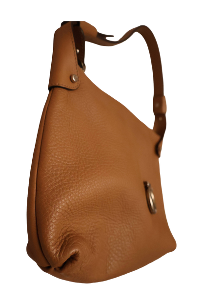 Salvatore Ferragamo Gancini Leather Shoulder Bag