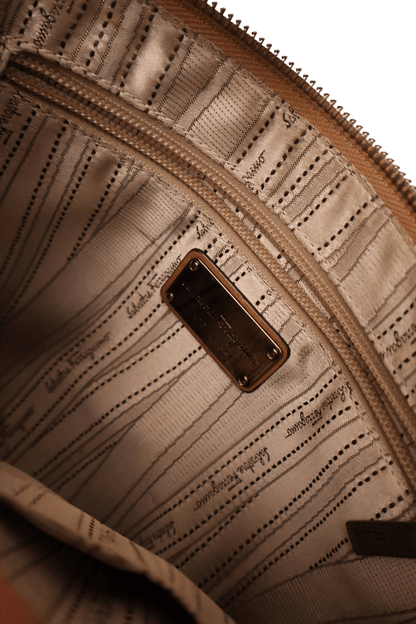 Salvatore Ferragamo Gancini Leather Shoulder Bag