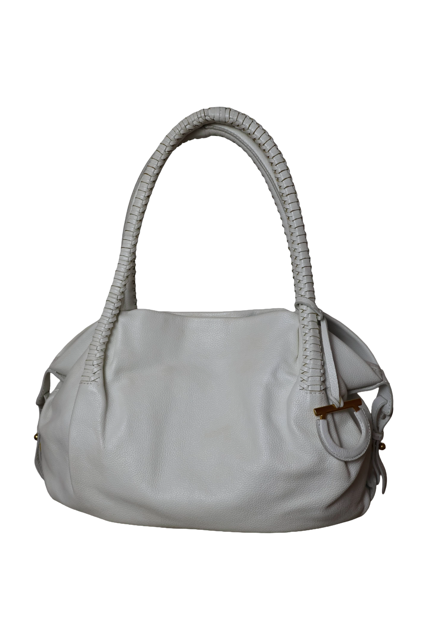 Salvatore Ferragamo White Shoulder Bag