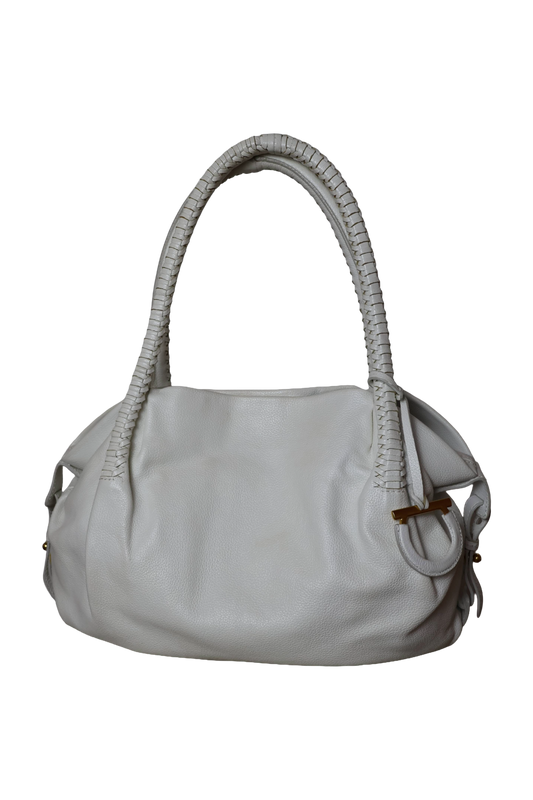 Salvatore Ferragamo White Shoulder Bag