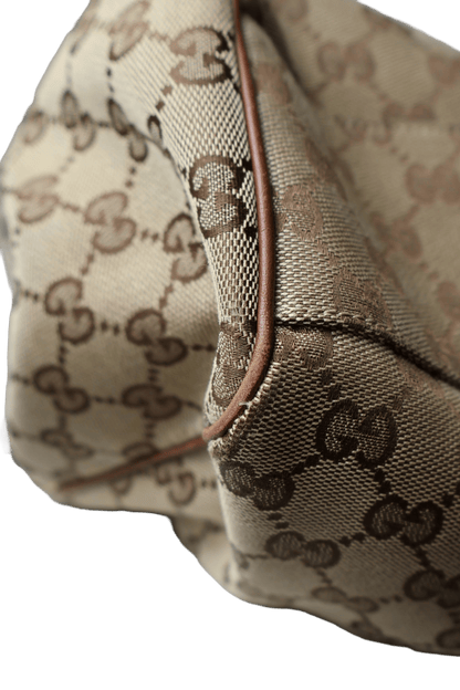 Gucci GG Canvas Sukey Brown Tote Bag
