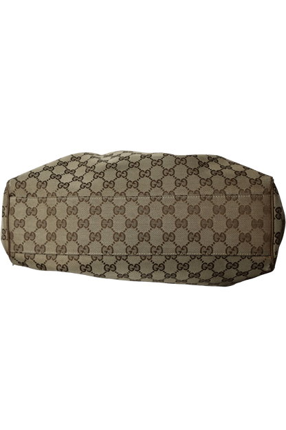 Gucci GG Canvas Sukey Brown Tote Bag