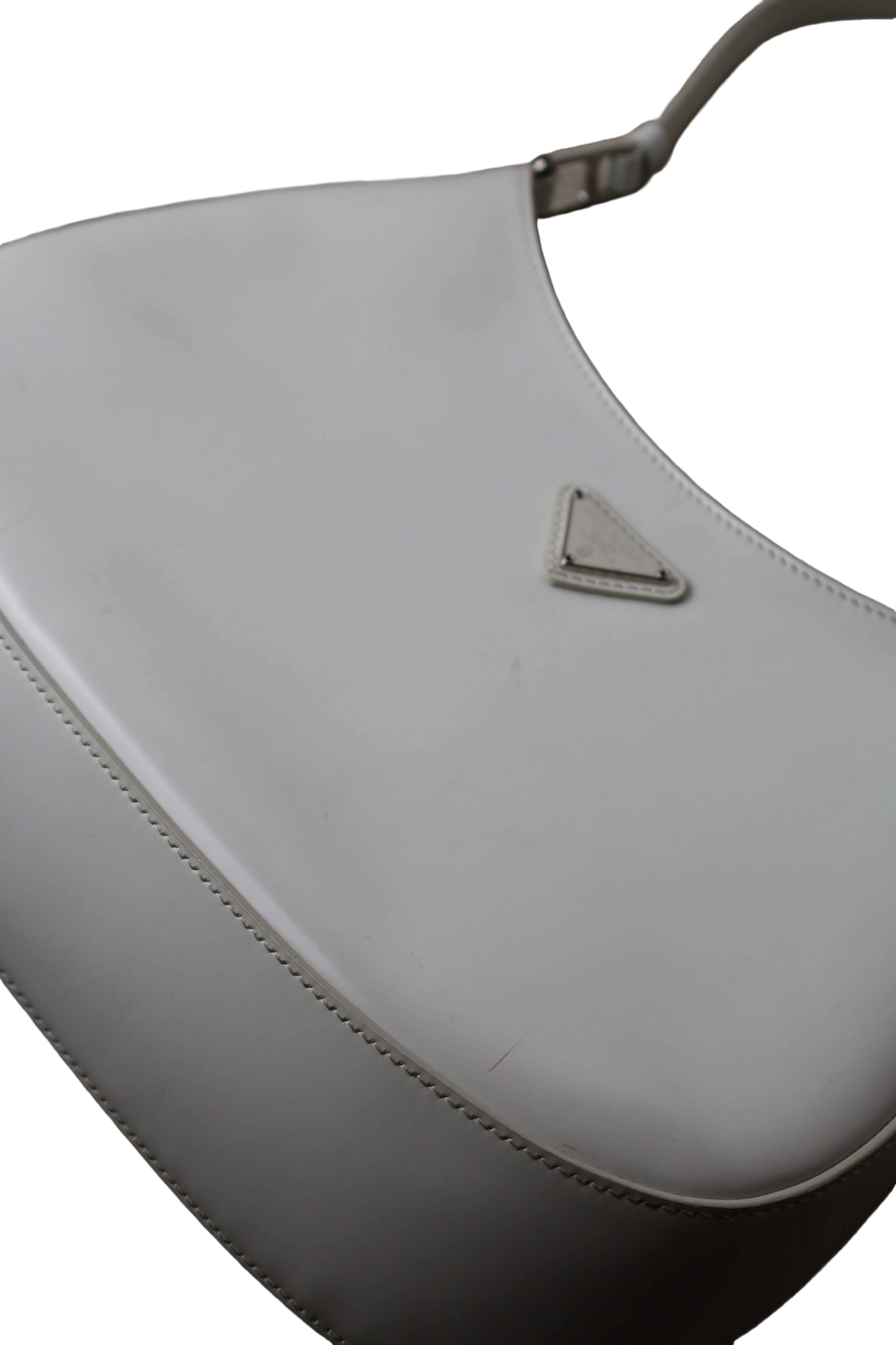 Prada Cleo Brushed Leather Shoulder Bag