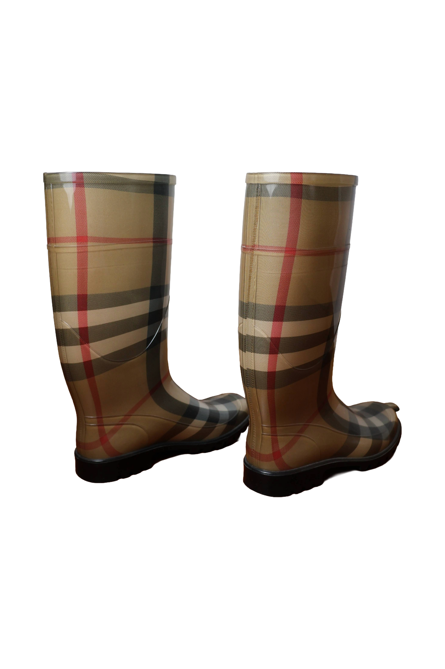 Burberry Transparent Check Rain Boots