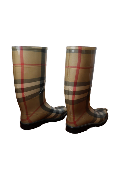 Burberry Transparent Check Rain Boots