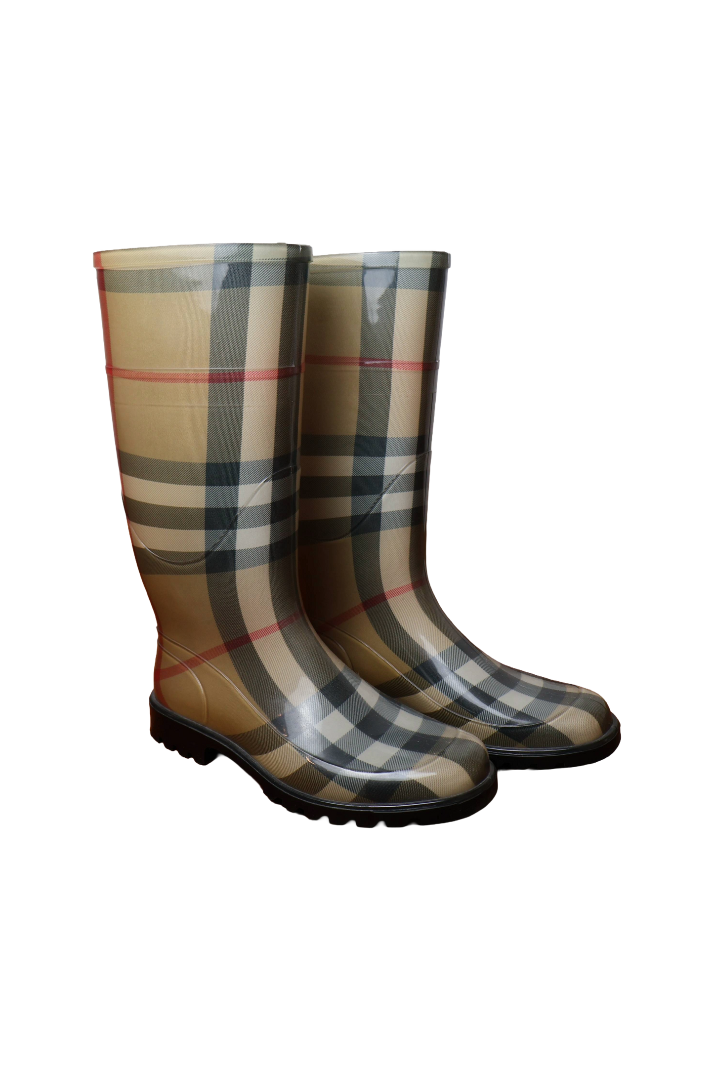 Burberry Transparent Check Rain Boots